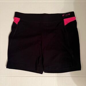 Black and Pink Women's Sports Shorts size medium by Fila